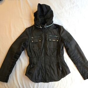 Kenneth Cole Vintage Black New York G III Performance Retro Moto Jacket